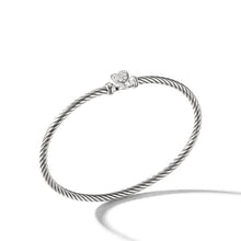 Load image into Gallery viewer, Cable Collectibles Heart Bracelet with Diamonds
