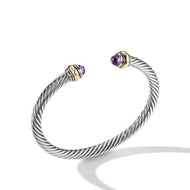 Cable Classic Bracelet with Amethyst and Gold