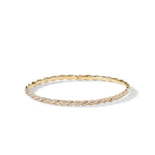 Load image into Gallery viewer, Paveflex Single Row Bracelet with Diamonds in 18K Gold
