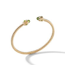 Load image into Gallery viewer, Renaissance Bracelet with Peridot in 18K Gold, 3.5mm
