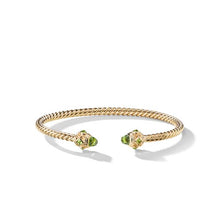 Load image into Gallery viewer, Renaissance Bracelet with Peridot in 18K Gold, 3.5mm
