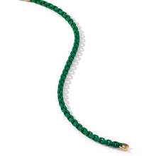 Load image into Gallery viewer, DY Bel Aire Chain Bracelet in Emerald Green with 14K Yellow Gold Accent
