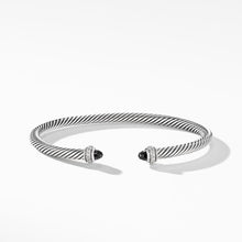 Load image into Gallery viewer, Cable Classic Bracelet with Black Onyx and Diamonds
