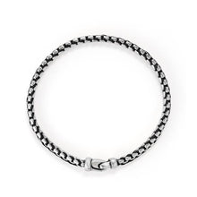 Load image into Gallery viewer, Woven Box Chain Bracelet in Black
