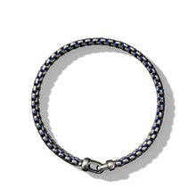 Load image into Gallery viewer, Woven Box Chain Bracelet in Blue
