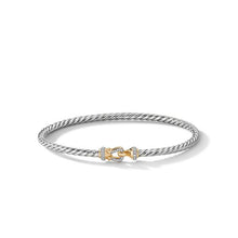 Load image into Gallery viewer, Cable Buckle Collection Bracelet with 18K Yellow Gold and Diamonds
