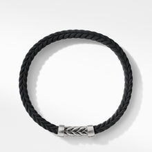 Load image into Gallery viewer, Chevron Black Rubber Bracelet
