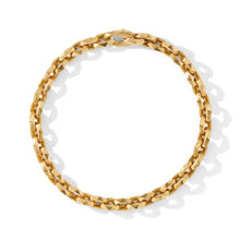 Load image into Gallery viewer, Torqued Faceted Chain Link Bracelet in 18K Yellow Gold
