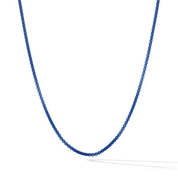 Box Chain in Blue, 2.7mm