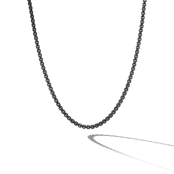 Box Chain Necklace in Stainless Steel and Sterling Silver, 5mm
