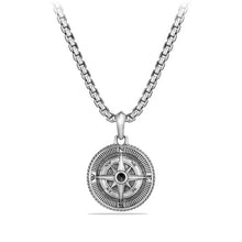 Load image into Gallery viewer, Maritime Compass Amulet with Black Diamonds
