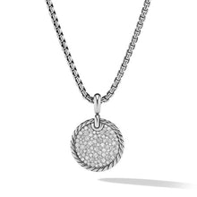 Load image into Gallery viewer, DY Elements Disc Pendant with Pave Diamonds
