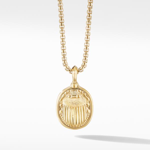 Petrvs Scarab Amulet in 18K Yellow Gold