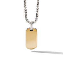 Load image into Gallery viewer, Streamline Tag with 18K Yellow Gold
