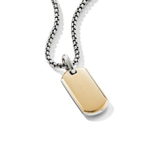 Load image into Gallery viewer, Streamline Tag with 18K Yellow Gold
