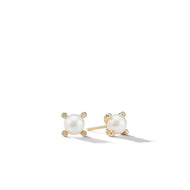 Pearl Earrings with Diamonds in 18K Gold