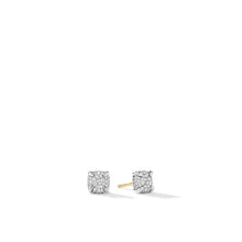 Load image into Gallery viewer, Petite Chatelaine Stud Earrings with Full Pave Diamonds
