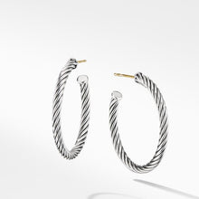 Load image into Gallery viewer, Cable Hoop Earrings
