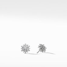 Load image into Gallery viewer, Petite Starburst Stud Earrings with Pave Diamonds
