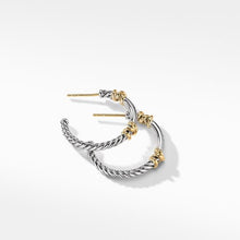 Load image into Gallery viewer, Petite Helena Hoop Earrings with 18K Yellow Gold and Diamonds
