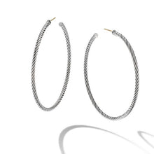 Load image into Gallery viewer, Sculpted Cable Hoop Earrings

