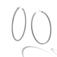 Sculpted Cable Hoop Earrings