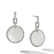 DY Elements Convertible Drop Earrings with Mother of Pearl and Pave Diamonds