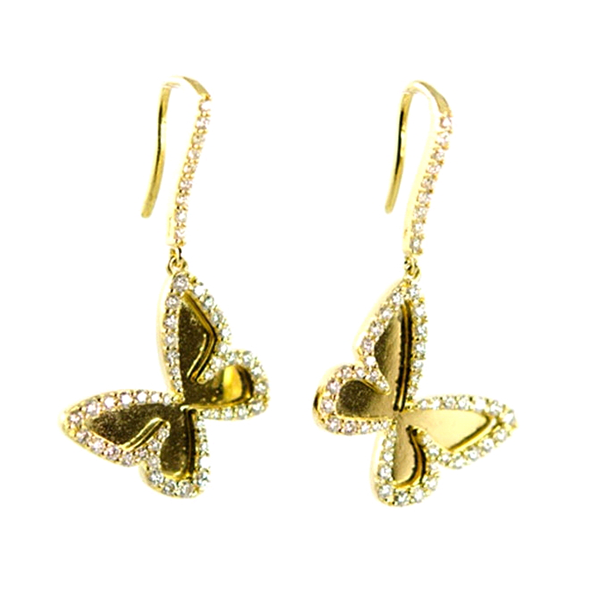 Royal Collection Diamond Butterfly Earrings