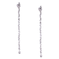 Royal Collection Scattered Diamond Drop Earrings
