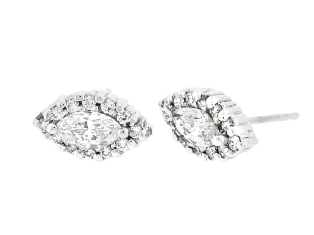 Royal Collection Marquise Diamond Earrings