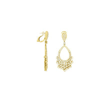 Load image into Gallery viewer, Royal Collection Open Tear Drop Cascading Earrings
