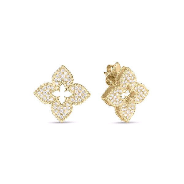 Roberto Coin Venetian Princess Flower Earrings