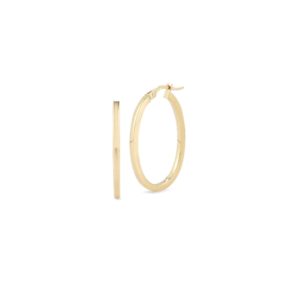 ROBERTO COIN 18K YELLOW GOLD SMALL GOLD HOOP EARRINGS