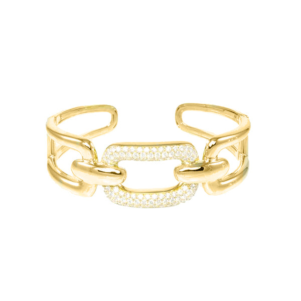 gold diamond cuff