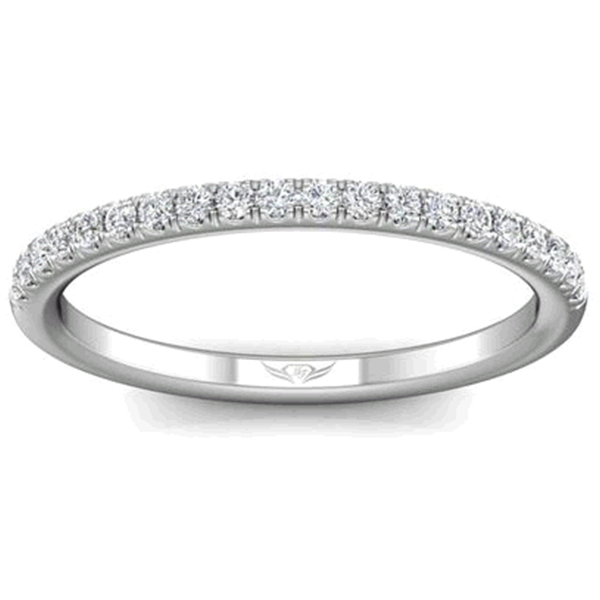 Martin Flyer Micro Pave Diamond Engagement Ring