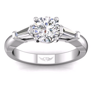 Martin Flyer 3 Stone Diamond Engagement Ring