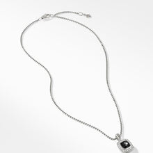 Load image into Gallery viewer, Pendant Necklace with Black Onyx and Diamonds
