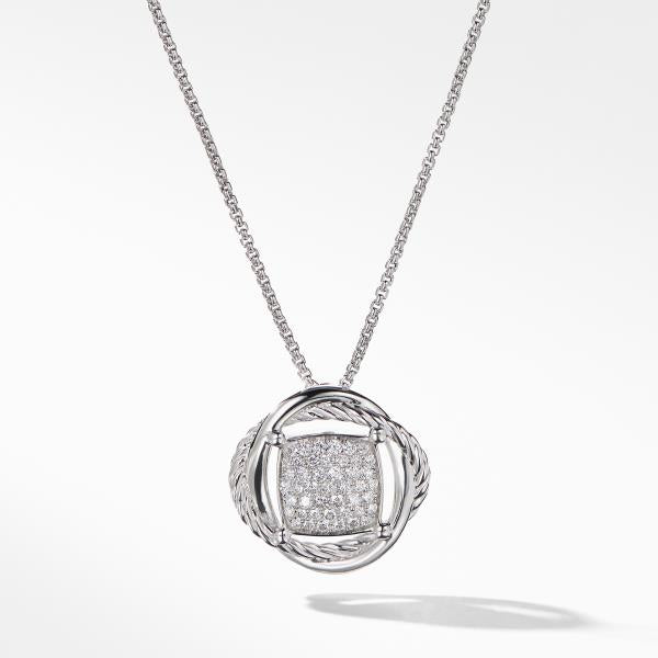 The Crossover Collection Pendant Necklace with Diamonds