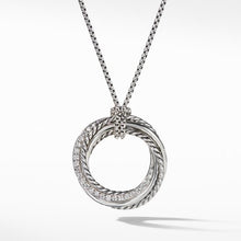 Load image into Gallery viewer, Crossover Pendant Necklace with Diamonds
