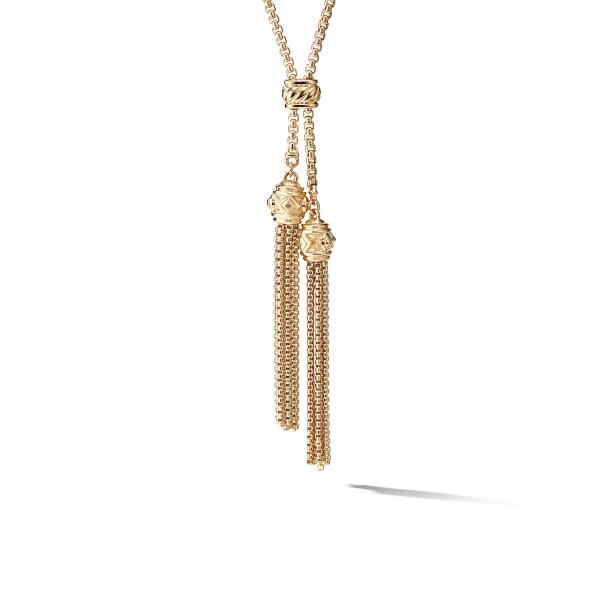 Tassel Necklace with 18K Gold