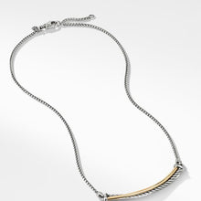 Load image into Gallery viewer, Crossover Bar Necklace with 18K Gold
