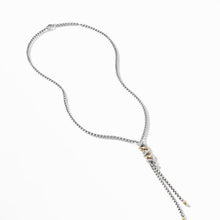 Load image into Gallery viewer, Helena Y Necklace with 18K Yellow Gold with Diamonds
