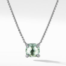 Load image into Gallery viewer, Chatelaine Pendant Necklace with Prasiolite and Diamonds
