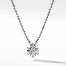 Load image into Gallery viewer, Petite Starburst Station Necklace with Diamonds
