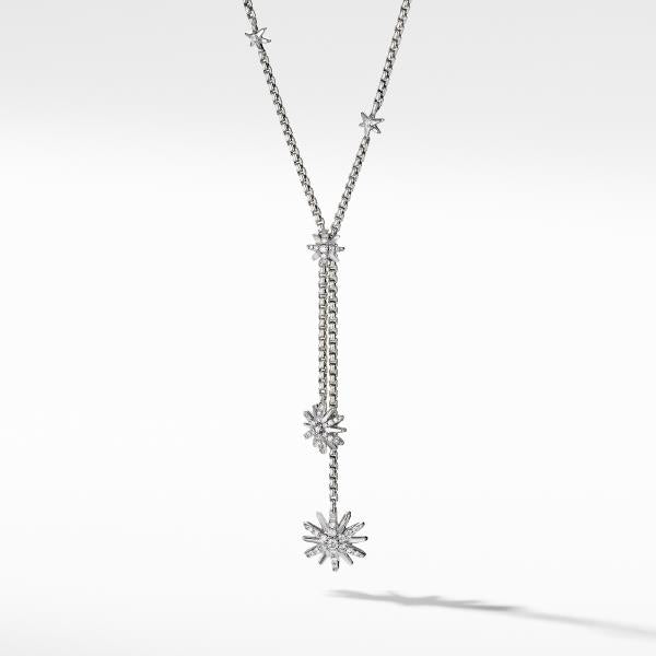 Starburst Y Necklace with Diamonds