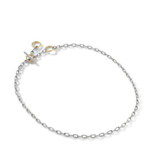 Load image into Gallery viewer, DY Madison Three Ring Chain Necklace with 18K Yellow Gold
