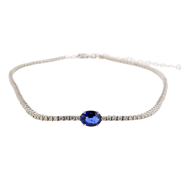 Royal Collection Diamond & Sapphire Necklace