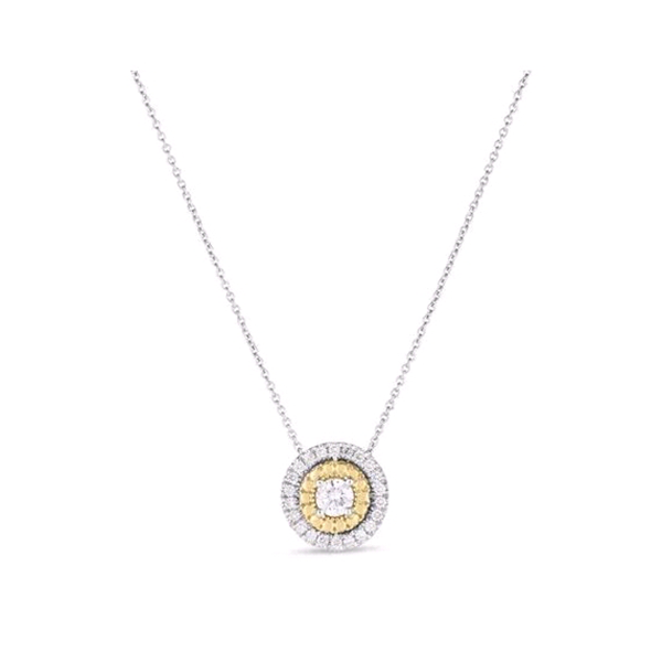 Roberto Coin Large Siena Dot Diamond Necklace