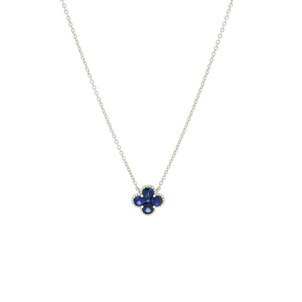 Royal Collection Sapphire Clover Pendant