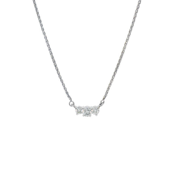 Royal Collection 3 Stone Diamond Pendant